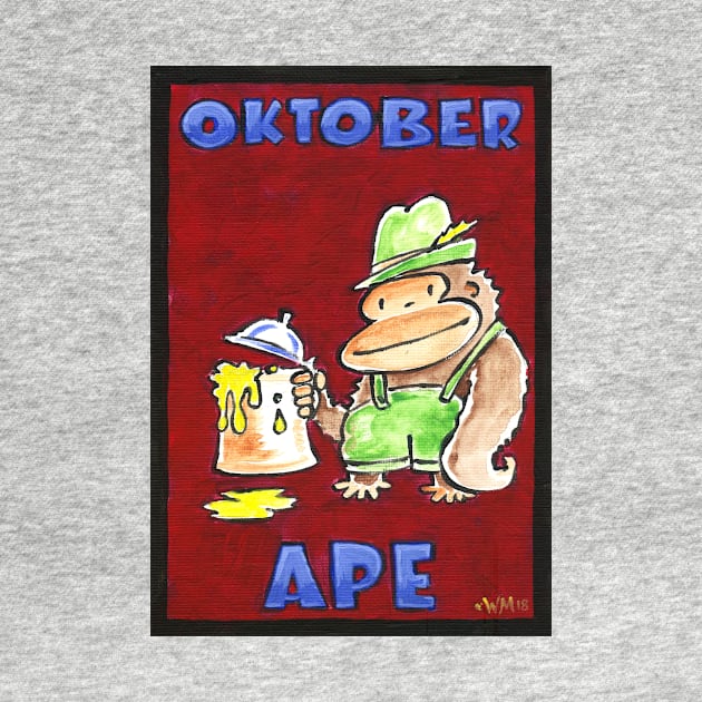 Oktober Ape on Red by WalterMoore